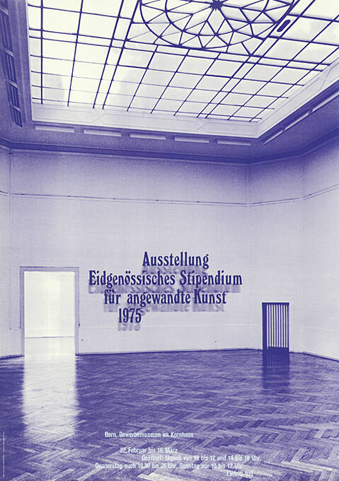 Ausstellung Eidgenössisches Stipendium für angewandte Kunst 1975, Bern, Gewerbemuseum im Kornhaus