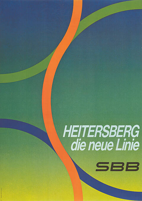 Heitersberg, die neue Linie, SBB