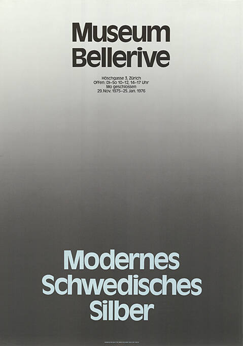 Modernes Schwedisches Silber, Museum Bellerive