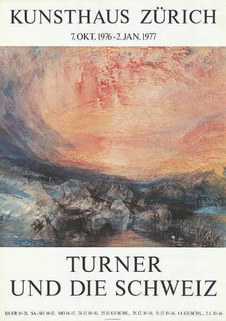 Turner und die Schweiz, Kunsthaus Zürich