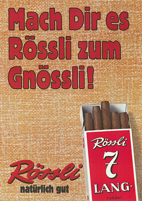 Mach Dir es Rössli zum Gnössli! Rössli