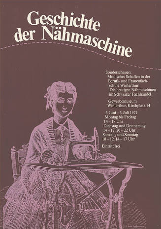 Geschichte der Nähmaschine, Gewerbemuseum Winterhur