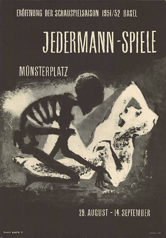 Jedermann-Spiele, Eröffnung der Schauspielsaison 1951/52 Basel, Münsterplatz