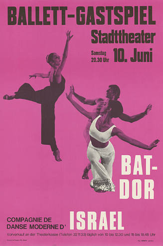 Bat-Dor, Compagnie de danse moderne d’Israel, Ballett-Gastspiel, Stadttheater