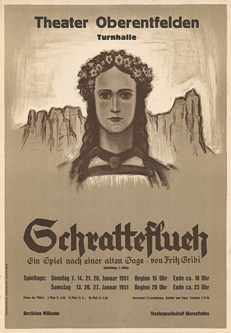 Schratteflueh, Fritz Gribi, Theater Oberentfelden