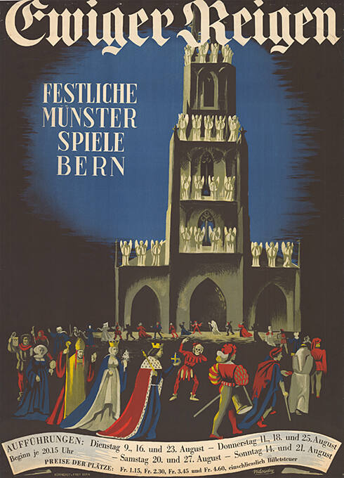 Ewiger Reigen, Festliche Münster Spiele Bern