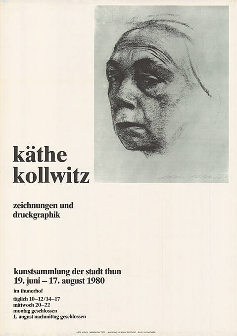 Käthe Kollwitz, Zeichnungen und Druckgraphik, Kunstsammlung der Stadt Thun