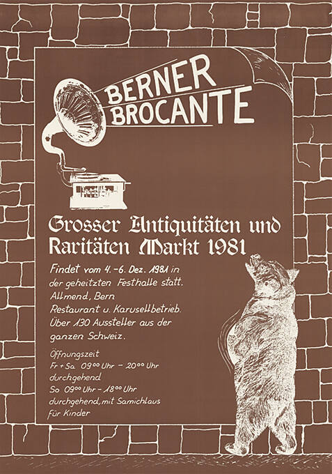 Berner Brocante, Grosser Antiquitäten und Raritäten Markt, Allmend Bern