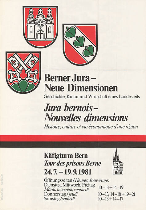 Berner Jura – Neue Dimensionen, Jura bernois – nouvelles dimensions, Käfigturm, Tours des prisons, Bern