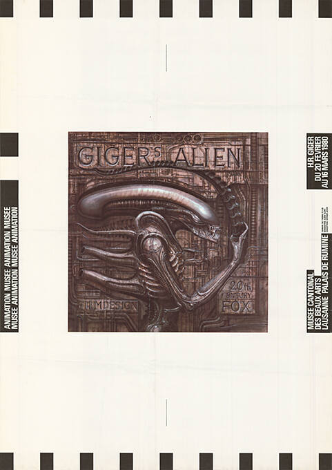 Giger’s Alien, H.R. Giger, Animation Musée, Musée Cantonal des Beaux-Arts, Lausanne