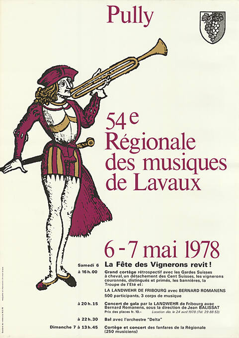 54ᵉ Régionale des musiques de Lavaux, Pully