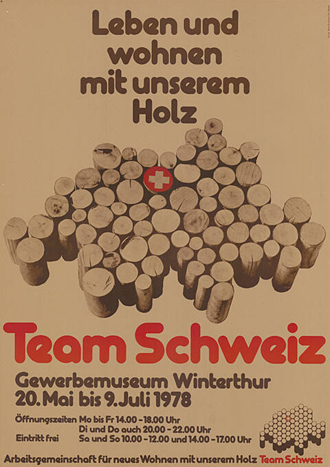 Team Schweiz, Leben und wohnen mit unserem Holz, Gewerbemuseum Winterthur