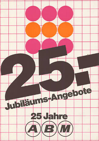 25.-, Jubiläums-Angebote, 25 Jahre ABM