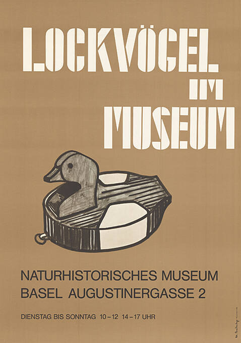 Lockvögel im Museum, Naturhistorisches Museum Basel