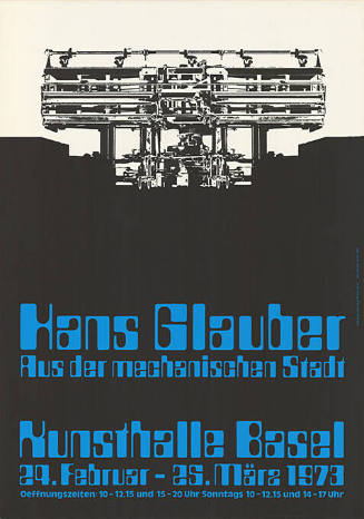 Hans Glauber, aus der mechanischen Stadt, Kunsthalle Basel