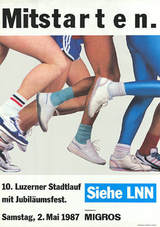 Mitstarten, 10. Luzerner Stadtlauf mit Jubiläumsfest.