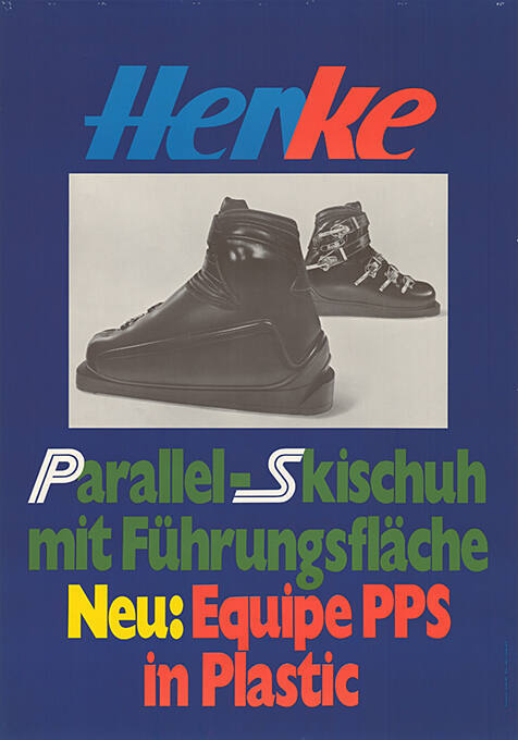 Henke, Parallel-Skischuh mit Führungsfläche, Neu: Equipe PPS in Plastic