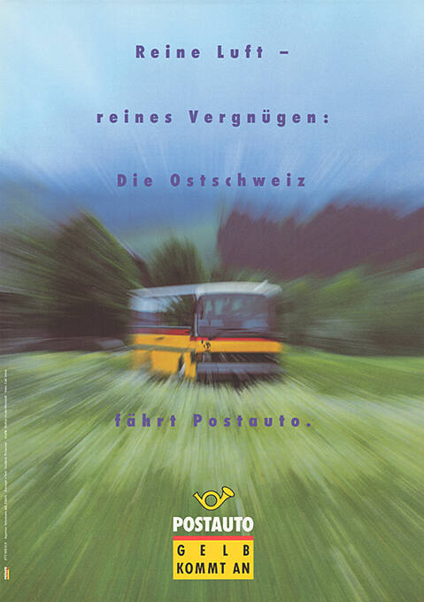 Reine Luft – reines Vergnügen: Die Ostschweiz fährt Postauto. Postauto