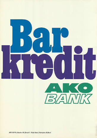 Barkredit, AKO Bank