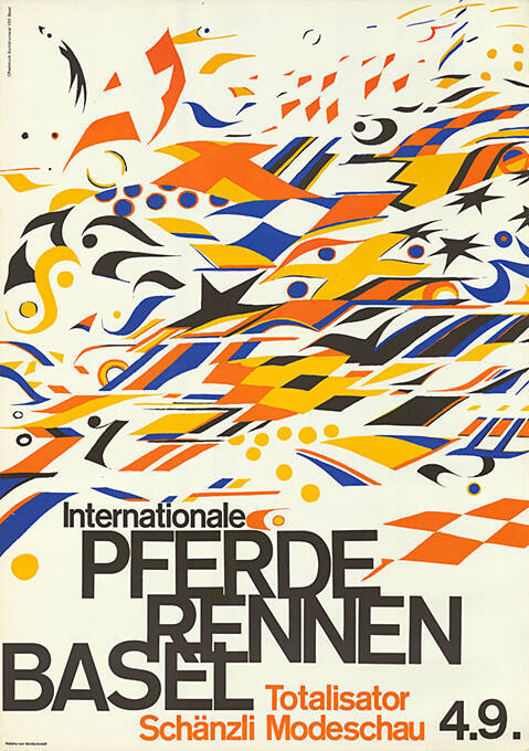 Internationale Pferderennen Basel, Schänzli, Totalisator, Modeschau