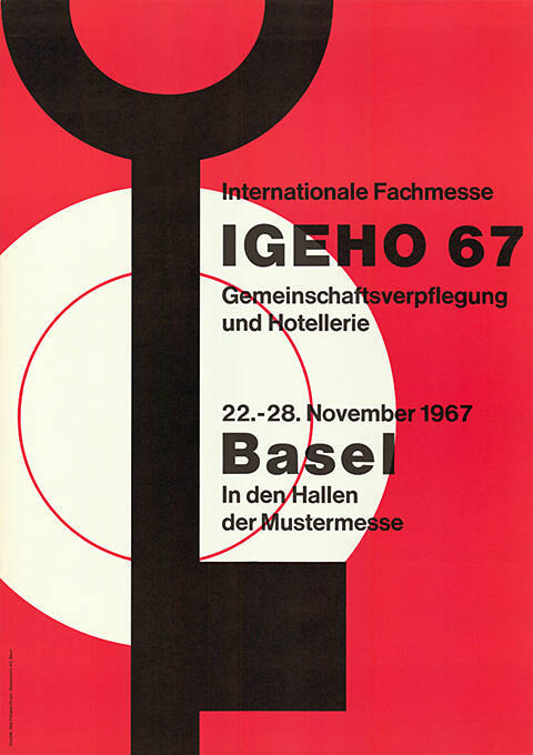 IGEHO 67, Internationale Fachmesse, Gemeinschaftsverpflegung und Hotellerie, Basel, Mustermesse