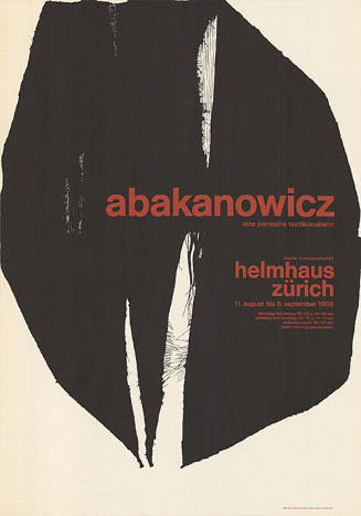 Abakanowicz, Helmhaus Zürich