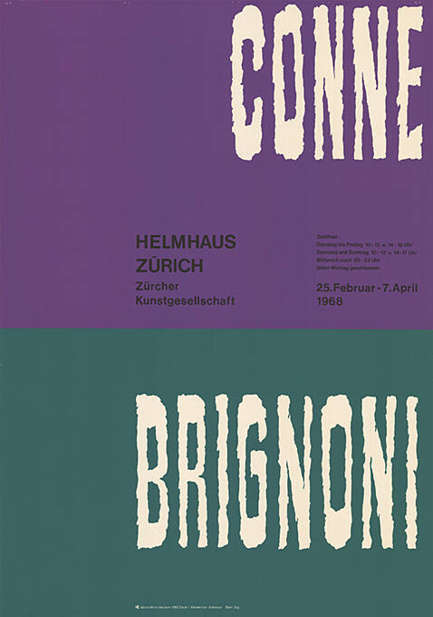 Conne, Brignoni, Helmhaus Zürich