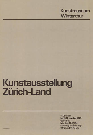 Kunstausstellung Zürich-Land, Kunstmuseum Winterthur