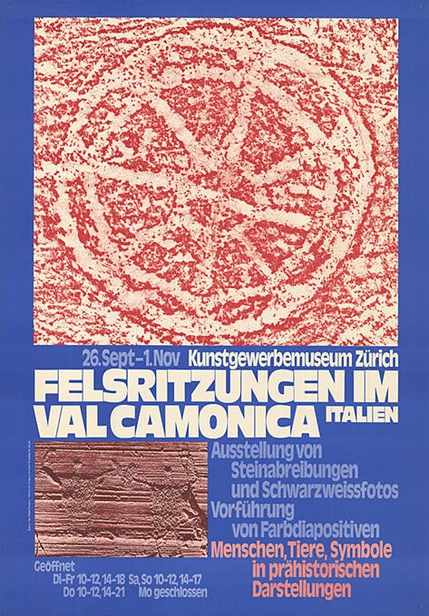 Felsritzungen im Val Camonica, Italien, Kunstgewerbemuseum Zürich