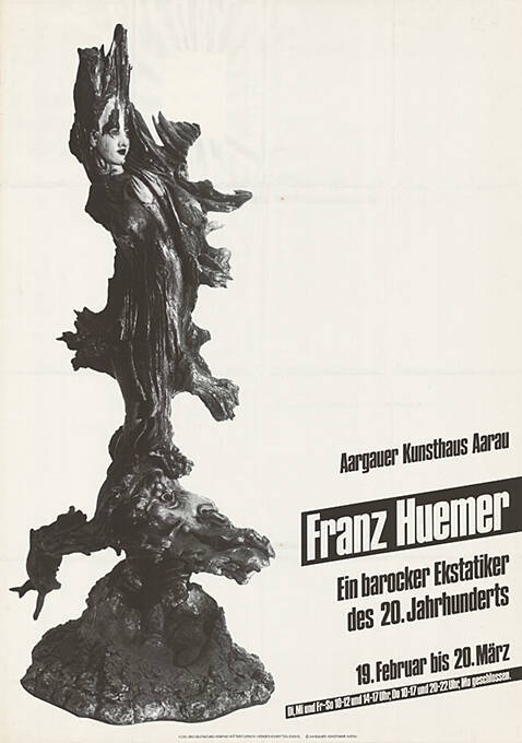 Franz Huemer, Ein barocker Ekstatiker des 20. Jahrhunderts, Aargauer Kunsthaus Aarau