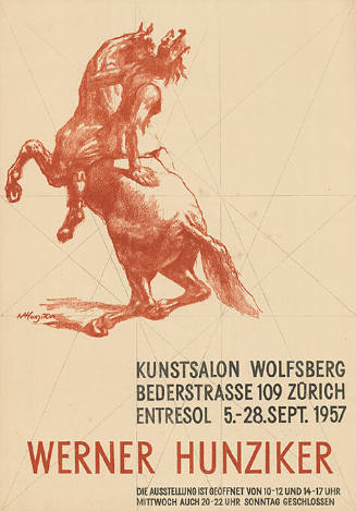 Werner Hunziker, Kunstsalon Wolfsberg, Zürich