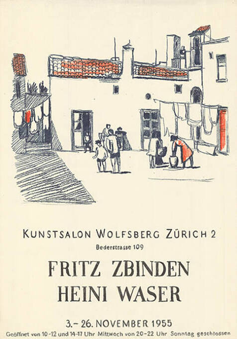 Fritz Zbinden, Heini Waser, Kunstsalon Wolfsberg, Zürich