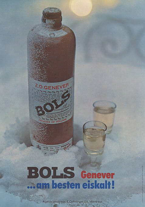 Bols Genever, …am liebsten eiskalt!