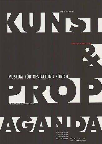 Kunst & Propaganda, Sowjetische Plakate bis 1953, Museum für Gestaltung Zürich