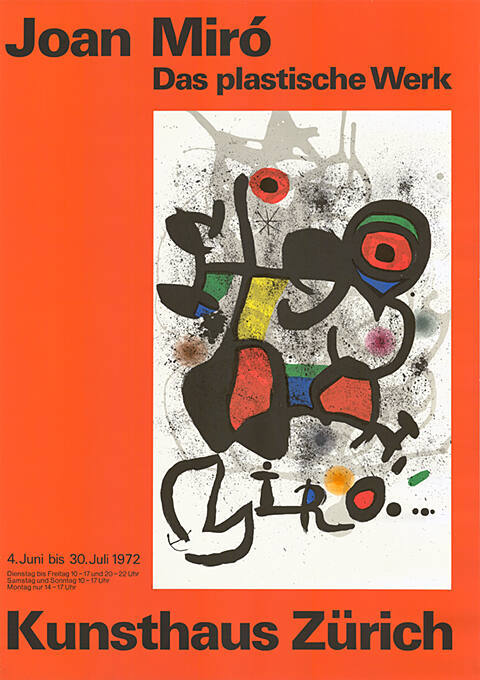 Joan Miro, Das plastische Werk, Kunsthaus Zürich