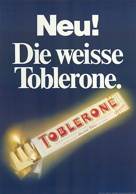 Neu! Die weisse Toblerone.