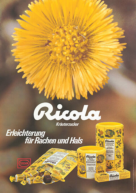 Ricola Kräuterzucker, Erleichterung für Rachen und Hals.