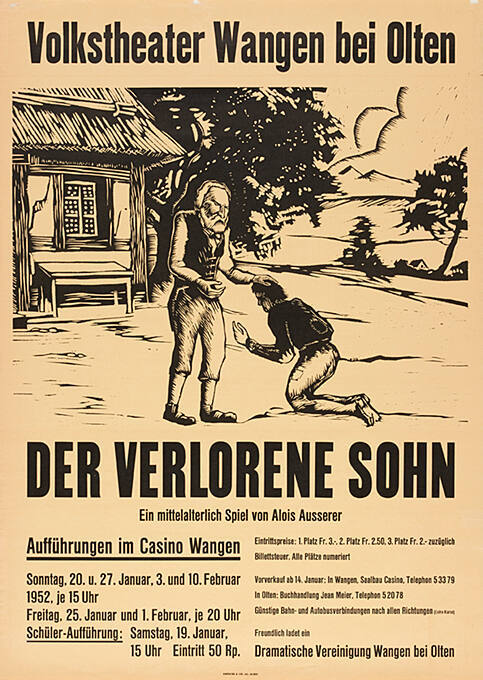 Der verlorene Sohn, Alois Ausserer, Volkstheater Wangen bei Olten