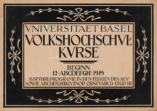 Universitaet Basel, Volkshochschulkurse