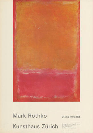 Mark Rothko, Kunsthaus Zürich