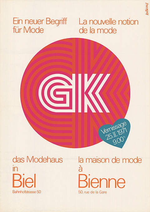 Ein neuer Begriff für Mode, La nouvelle notion de la mode, GK, das Modehaus in Biel, la maison de mode à Bienne