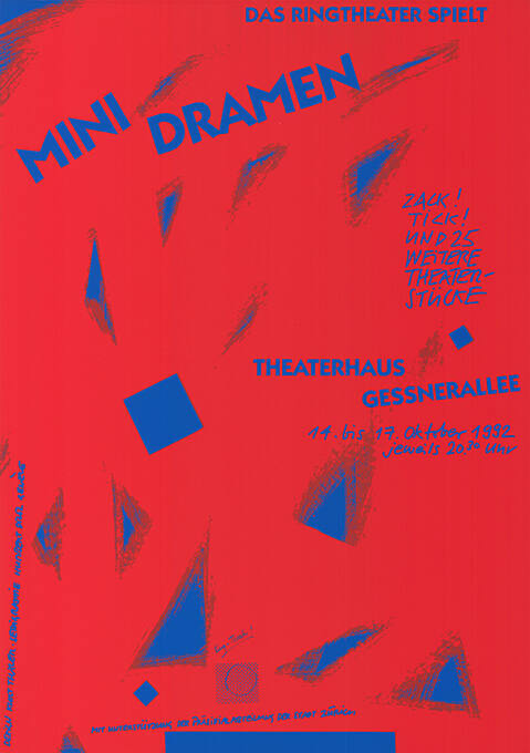 Mini Dramen, Ringtheater, Theaterhaus Gessnerallee