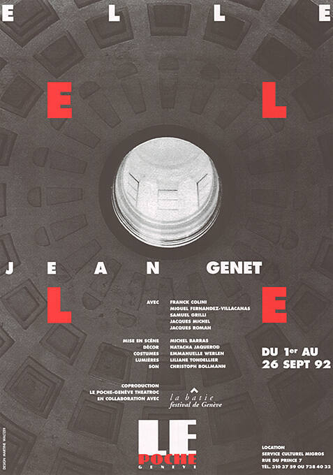 Elle, Jean Genet, Le Poche Genève