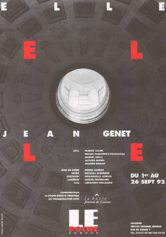 Elle, Jean Genet, Le Poche Genève