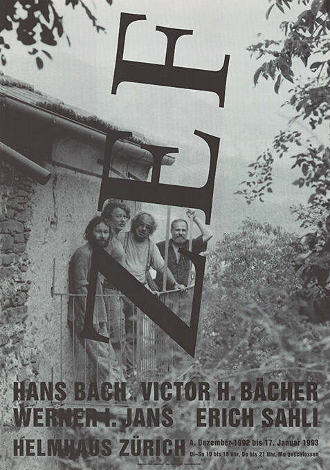 ZEF, Hans Bach, Victor H. Bächer, Werner I. Jans, Erich Sahli, Helmhaus Zürich