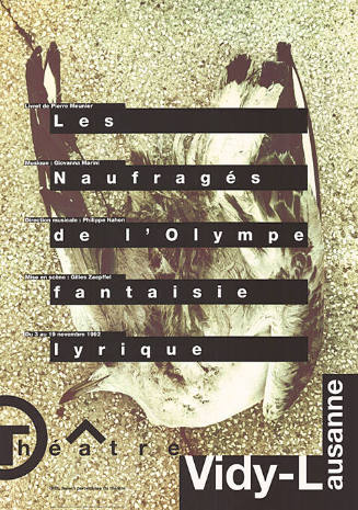 Les Naufragés de l’Oympe fantasie lyrique, Meunier, Théâtre Vidy Lausanne