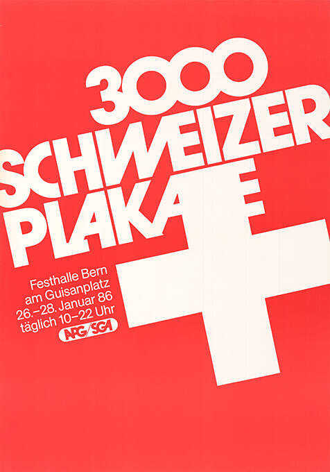 3000 Schweizer Plakate, Festhalle Guisanplatz, Bern