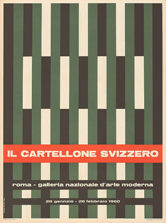 Il cartellone svizzero, Galleria Nazionale d’arte moderna, Roma