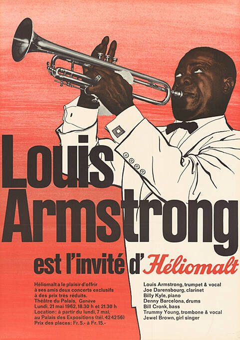 Louis Armstrong est l’invité d’Héliomalt, Théâtre du Palais, Genève