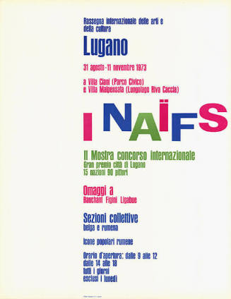 Naïfs, Ville Ciani und Malpensata, Lugano